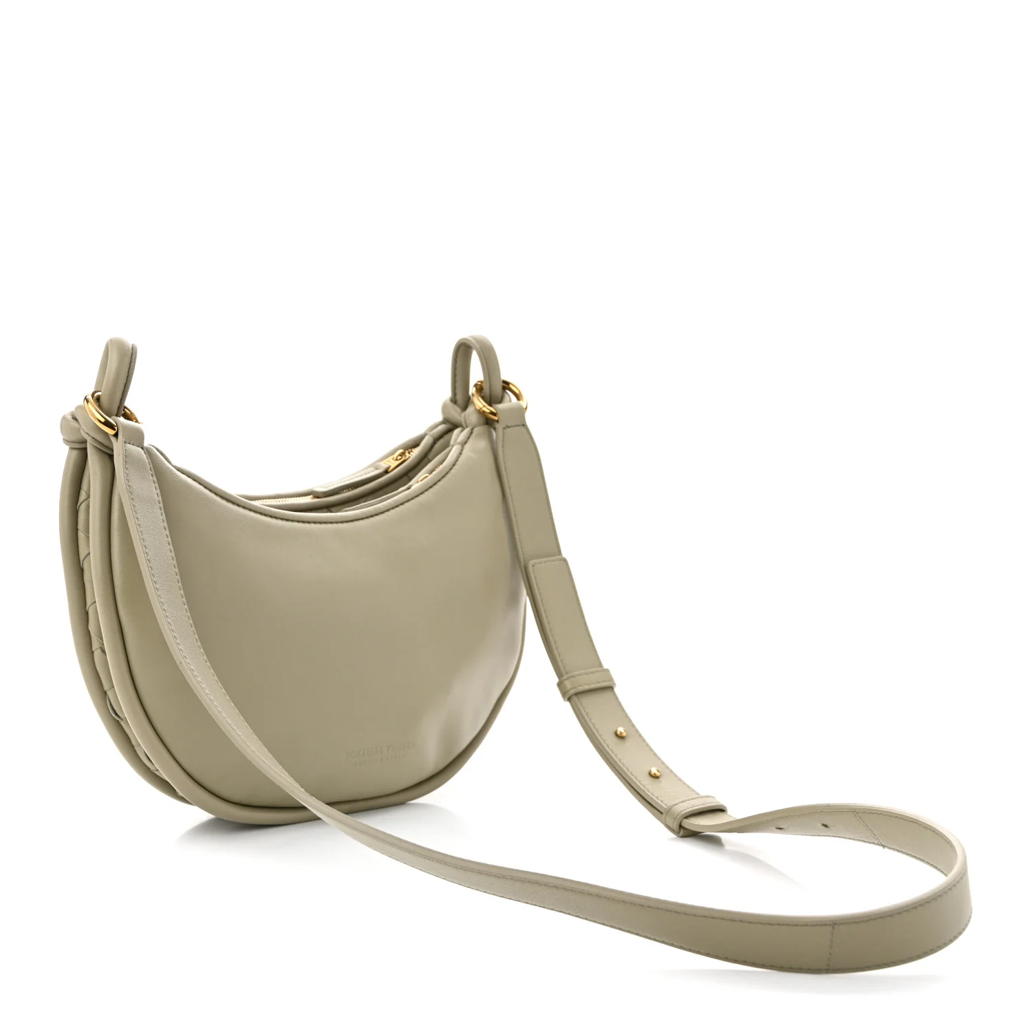 Nappa Intrecciato Small Gemelli Multipocket Bag Travertine Muse