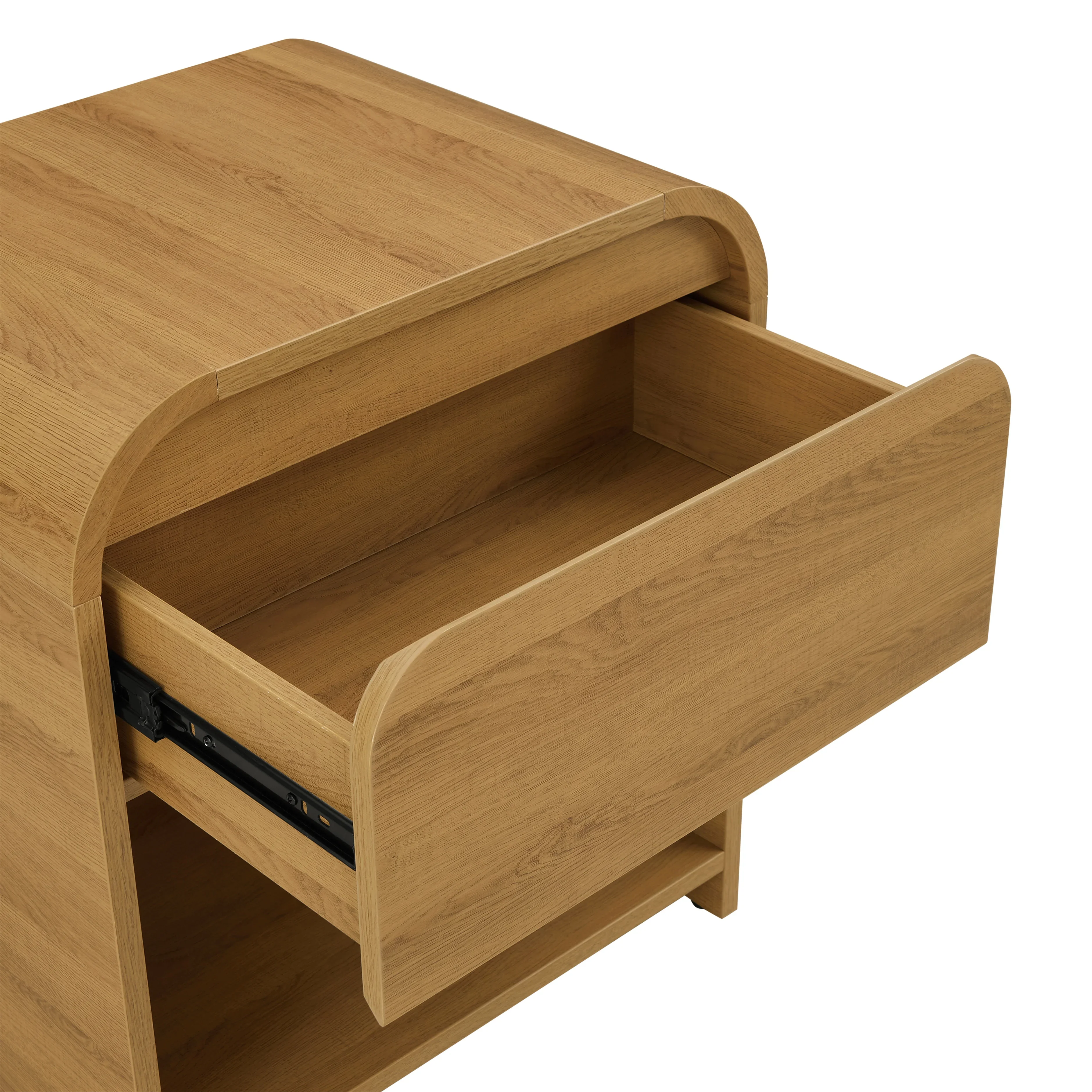 Better Homes & Gardens Juliet Nightstand with USB, Rich Black Finish