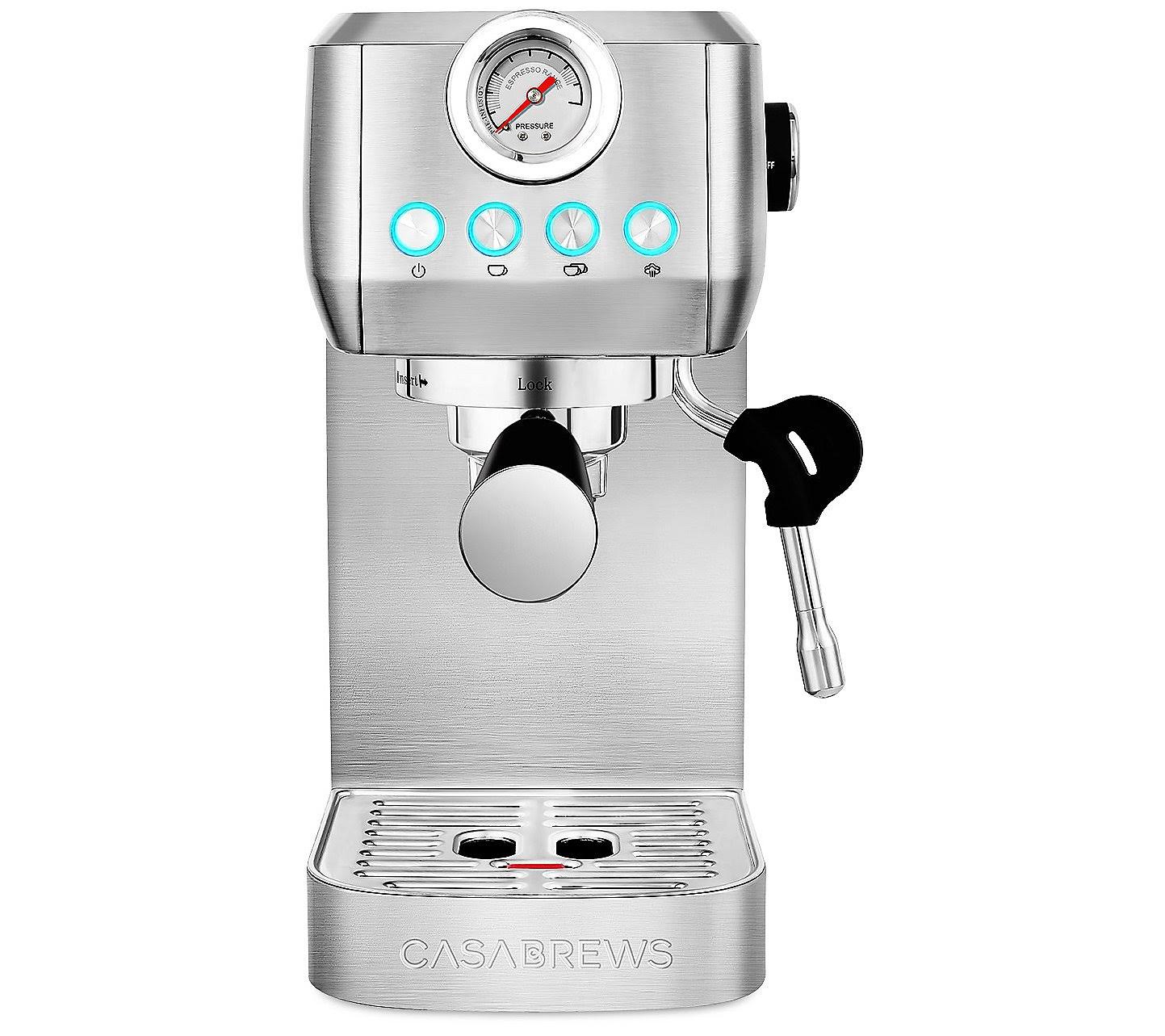 Casabrews 20 Bar Espresso Machine with Milk Frother ,Silver