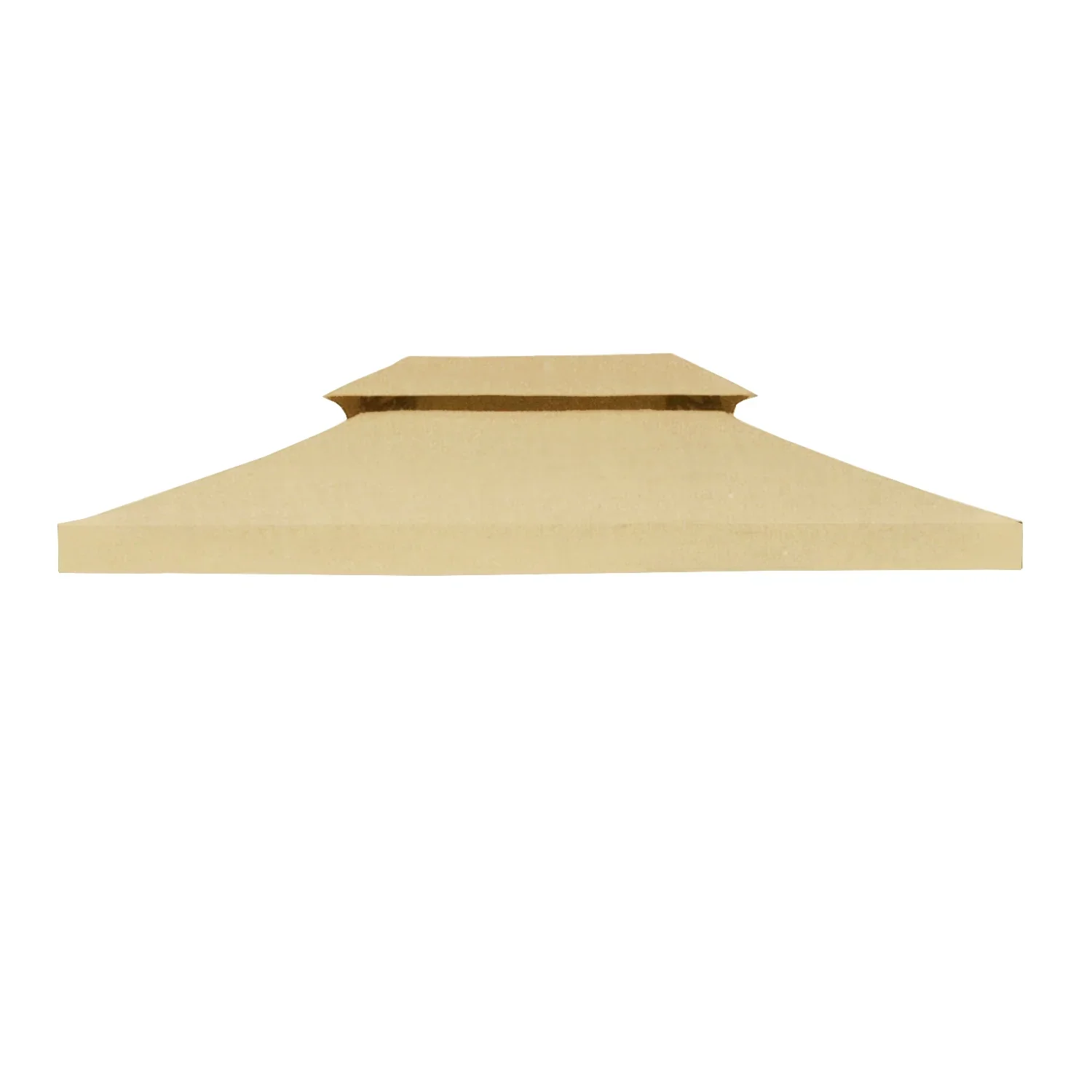 Garden Winds Replacement Canopy Top for PH Victorian Gazebo - SOLID BEIGE COLOR, NO STRIPE