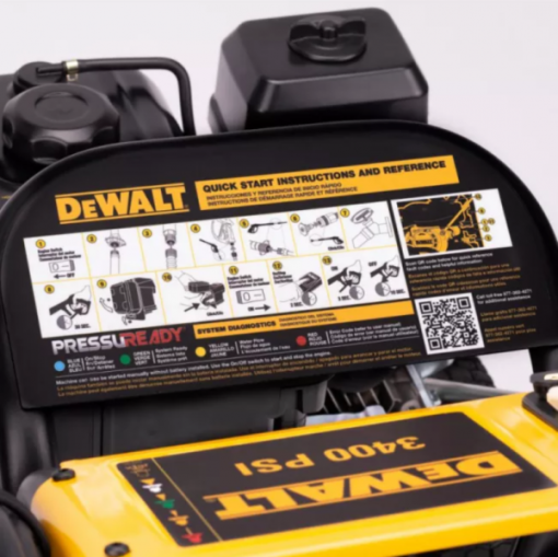 Nettoyeur haute pression à essence DeWalt Pressure Ready 3400 PSI 2,5 GPM à eau froide