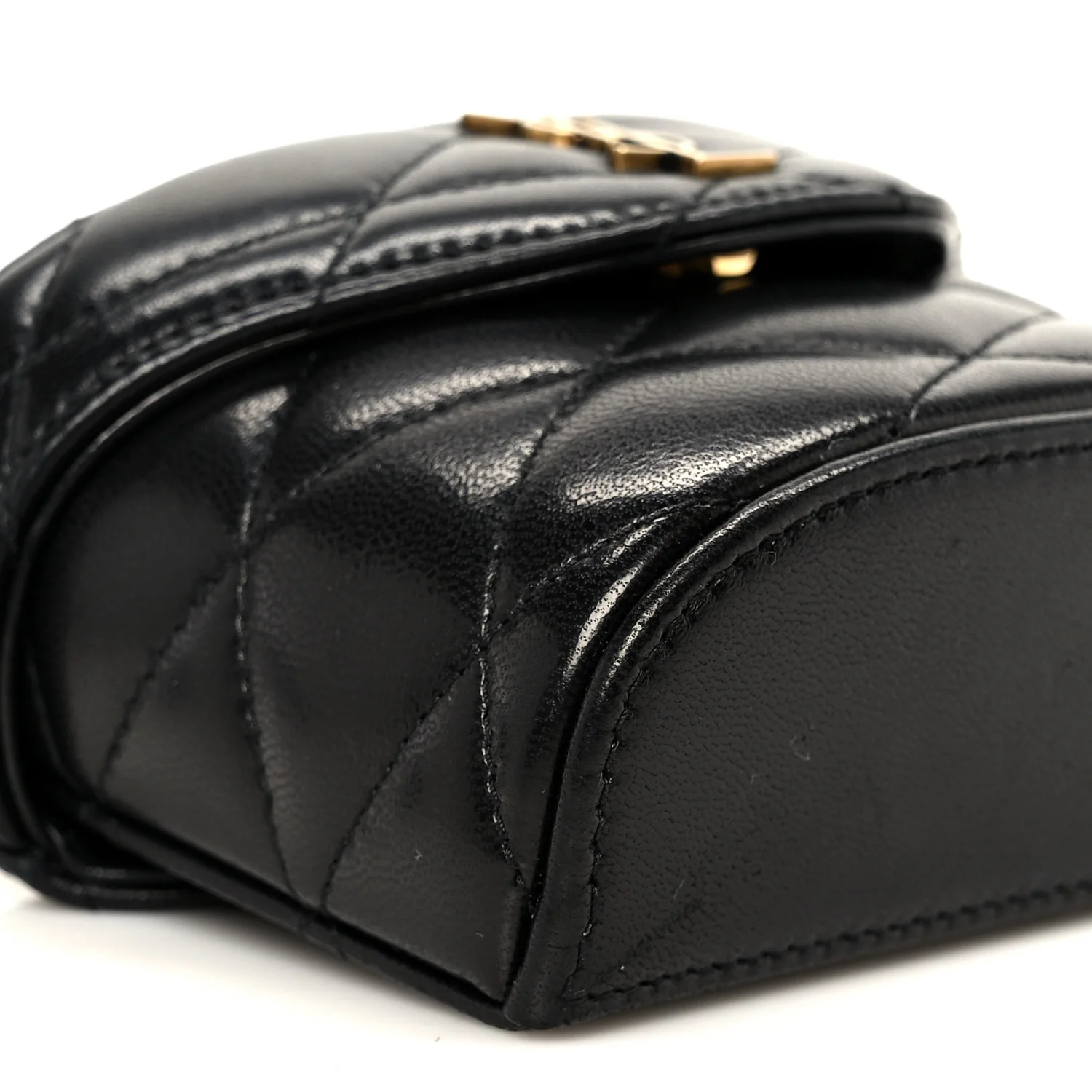 Lambskin Matelasse Monogram June Chain Belt Bag