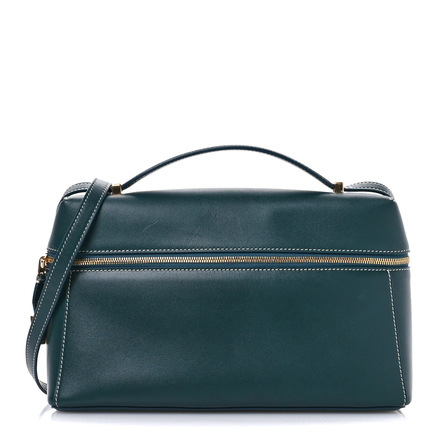 Smooth Calfskin Extra Bag L27 New Petrolio