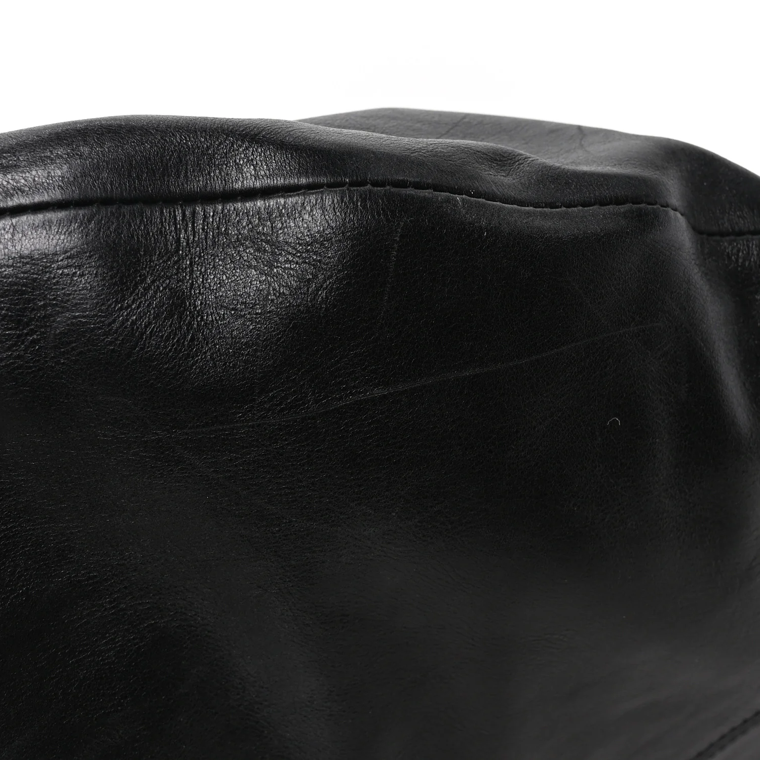 Vintage Calfskin Extra Large Olivia Hobo Black