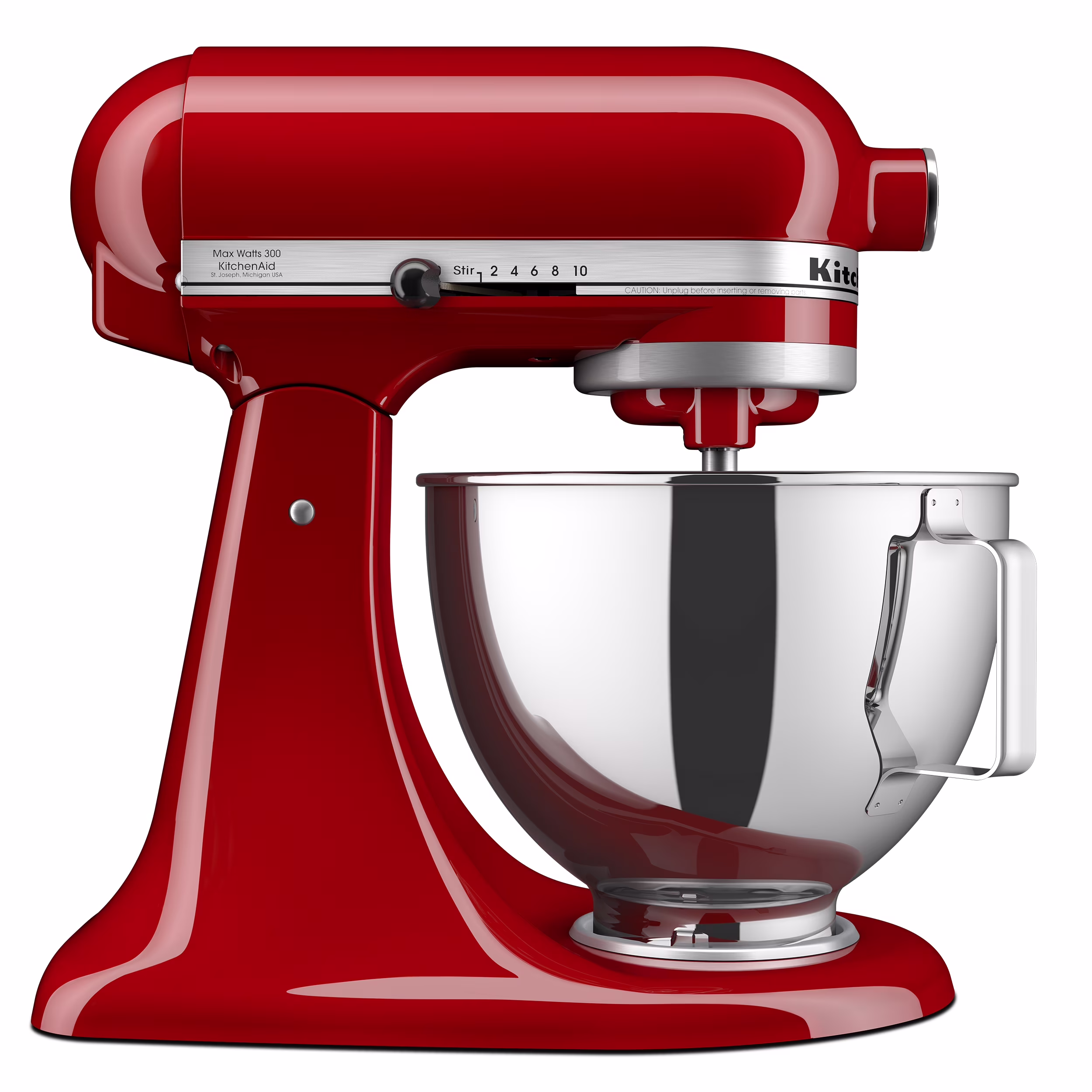 Deluxe Series 4.5 Quart Tilt-Head Stand Mixer with Stainless Bowl, Contour Silver, KSM97CU(Contour Silver) - Image 10