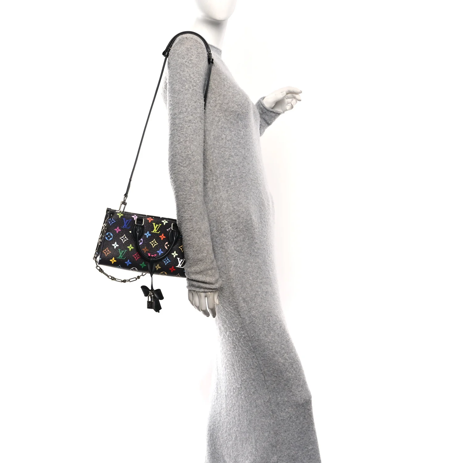 LV X TM Monogram Multicolor OnTheGo East West Black