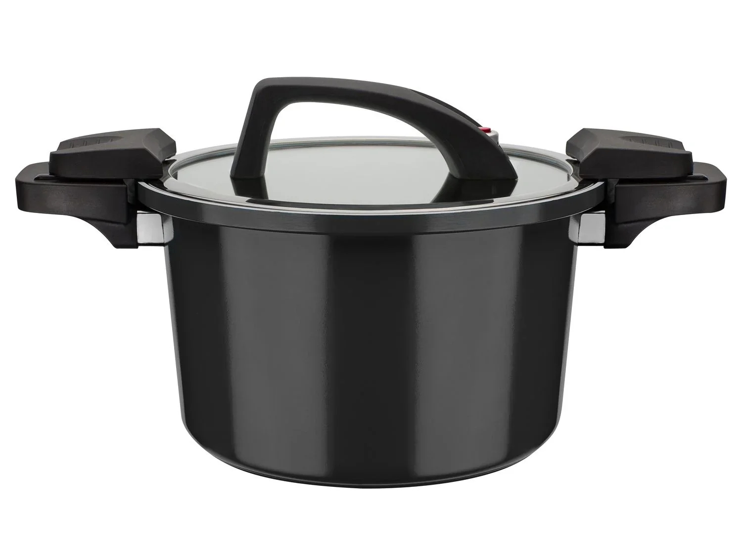 Casserole basse consommation GSW, couvercle en verre avec soupape  vapeur, en aluminium, revtement anti-adhsif