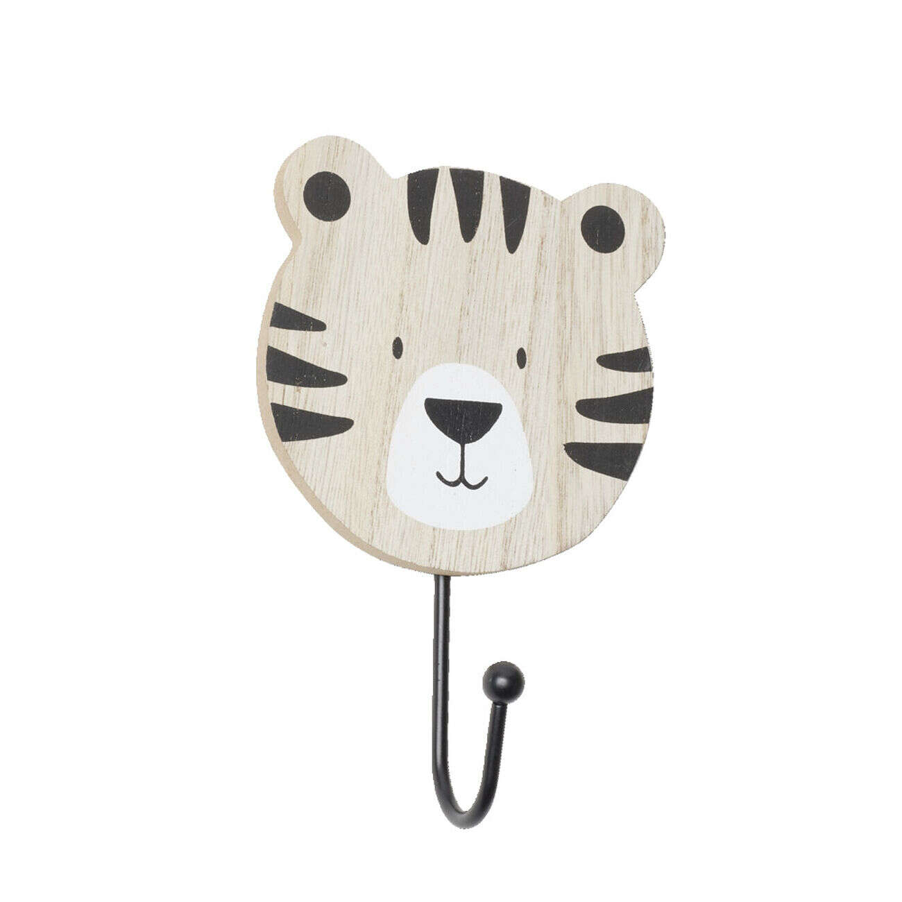 Patère crochet bois forme animaux 10xH16,5cm (3 modèles)
