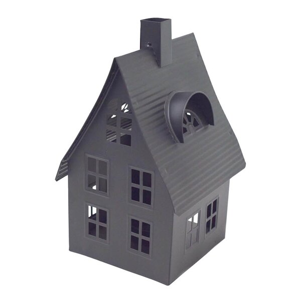 Luton lyshus 1 lys 23 cm svart
