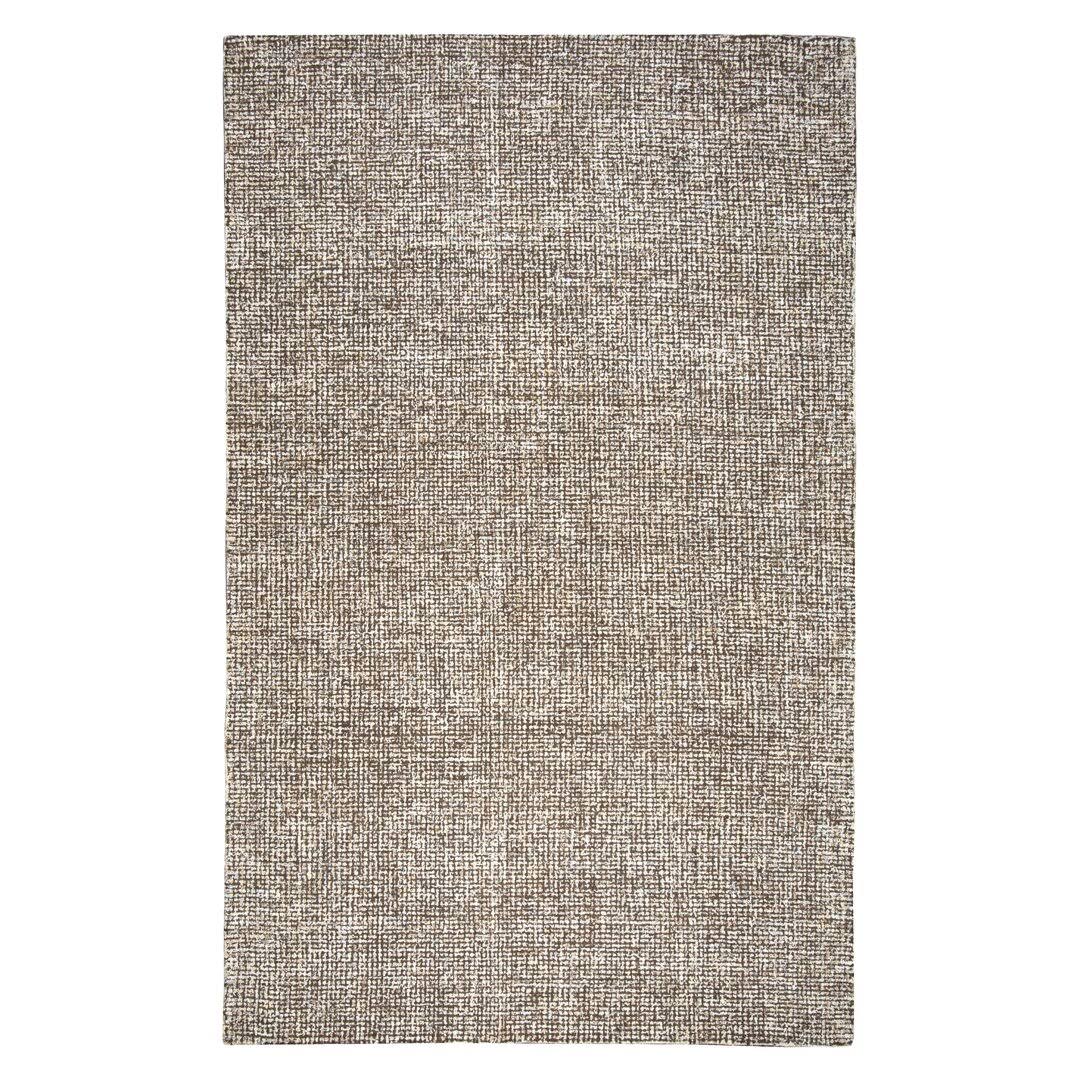 Malakoff Handmade Tufted Wool Dark Brown Area Rug Greyleigh Rug Size: Rectangle 3' x 5'