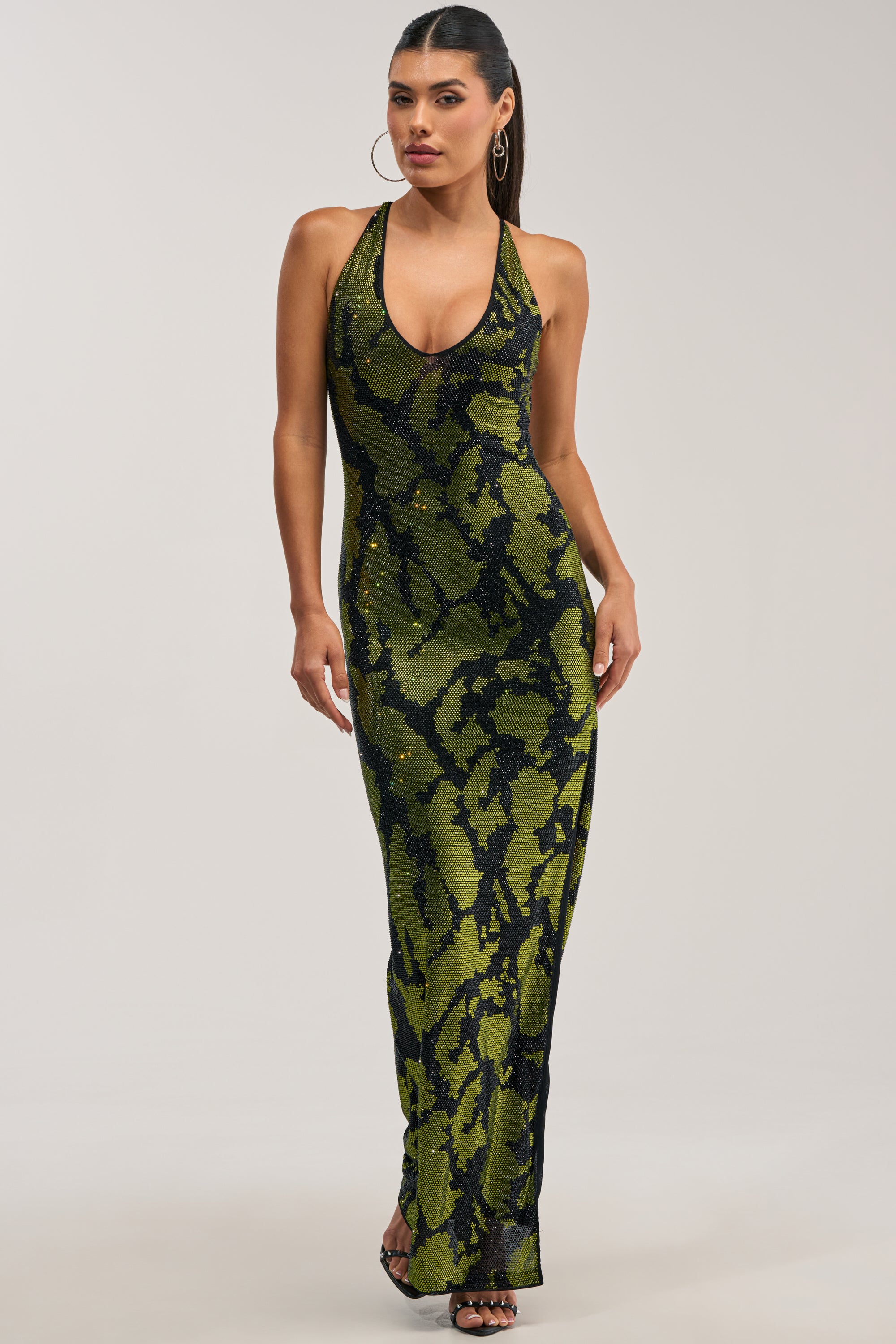SPICE IT UP RHINESTONE MAXI DRESS - Akira Store