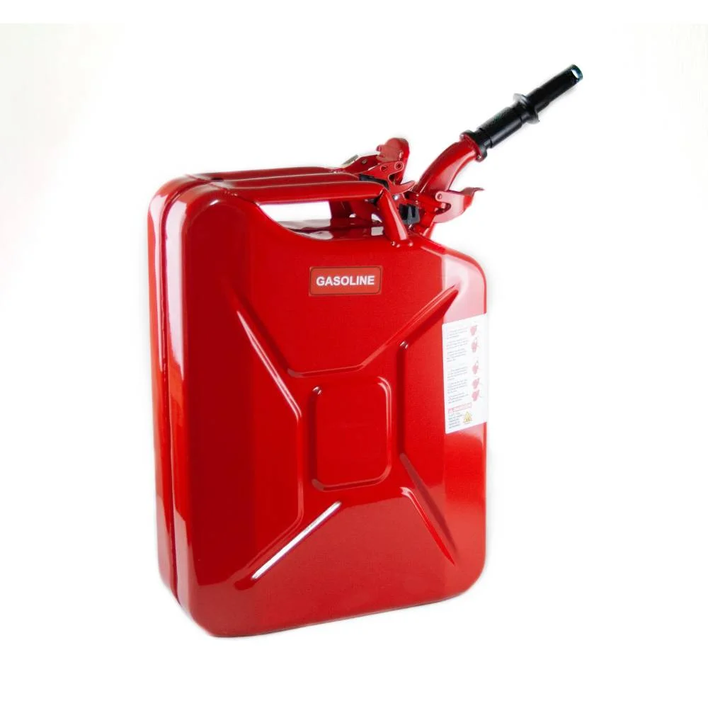 JC0020RVS Red Authentic NATO Jerry Fuel Can and Spout System, 20 Liter(1 Pack) - Image 2