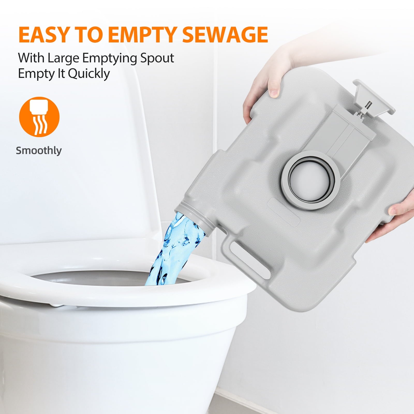 Portable Camping Sink with Rolling Wheels. Hand Washing Station with 30 L Water Capacity. Soap Dispenser. Towel Holder. Ideal for Outdoor Camping