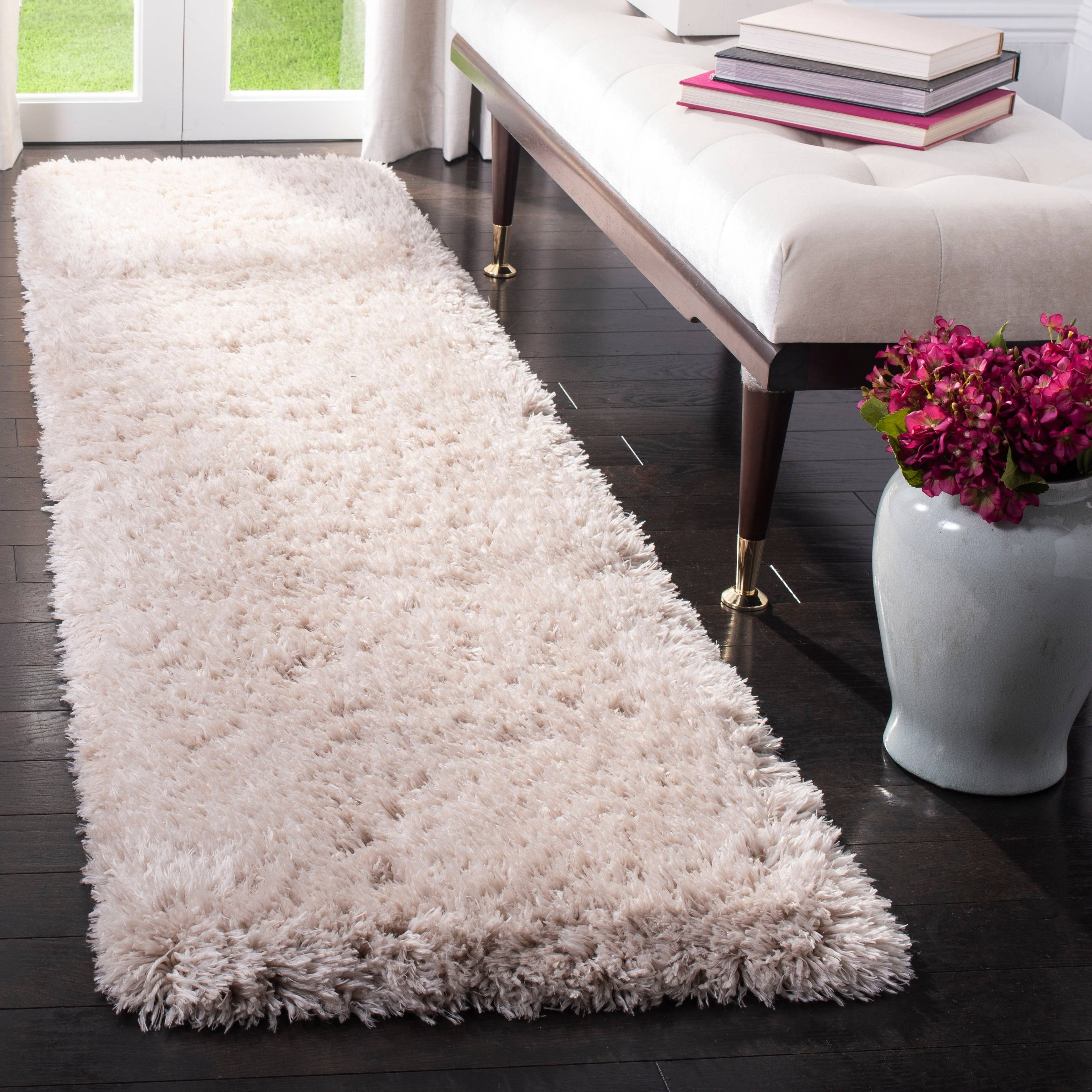 Safavieh Flokati Shag Collection FLK950E Beige Rug - 2' 3