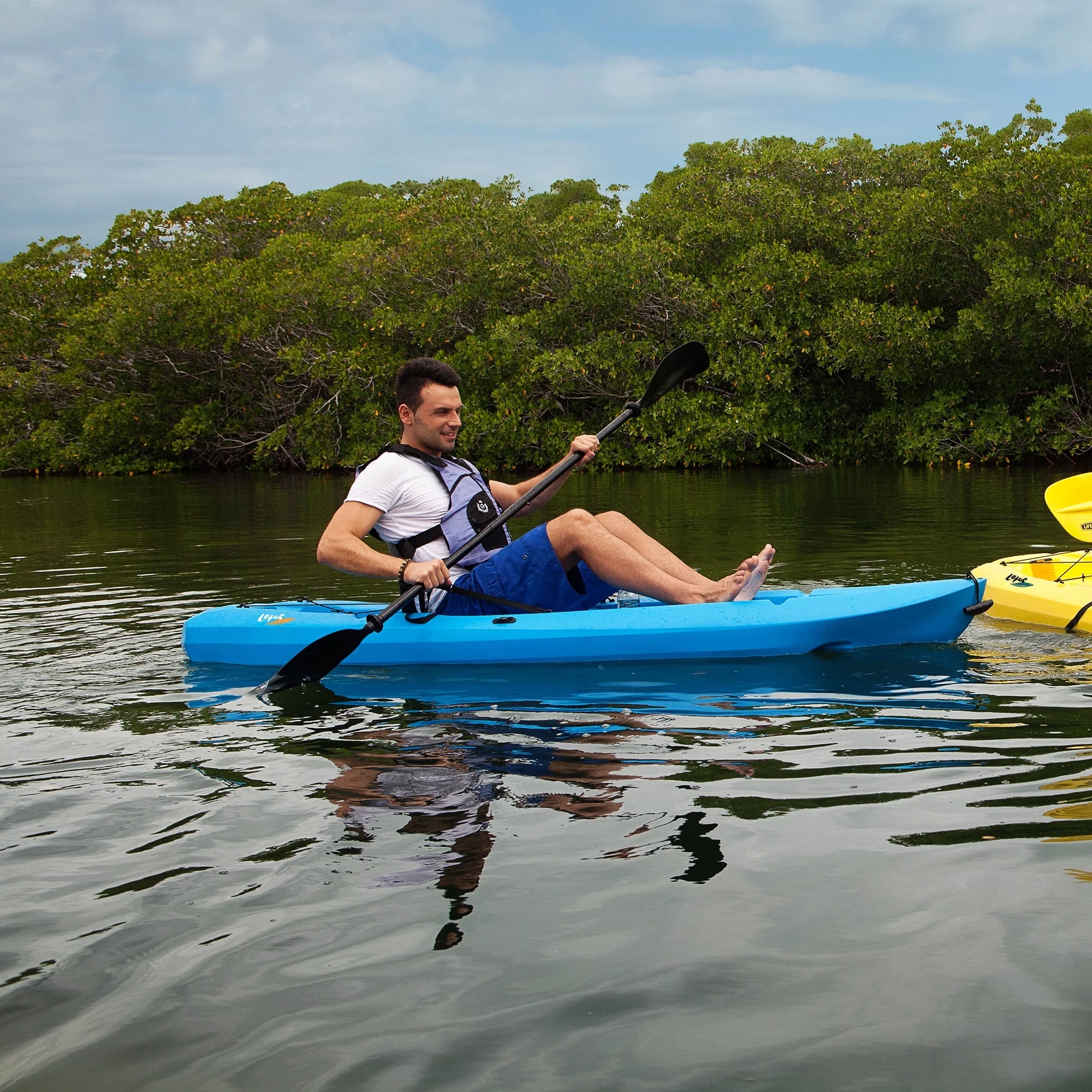 Lifetime Lotus 8 Ft Sit - on - Top Kayak, Blue (90112)