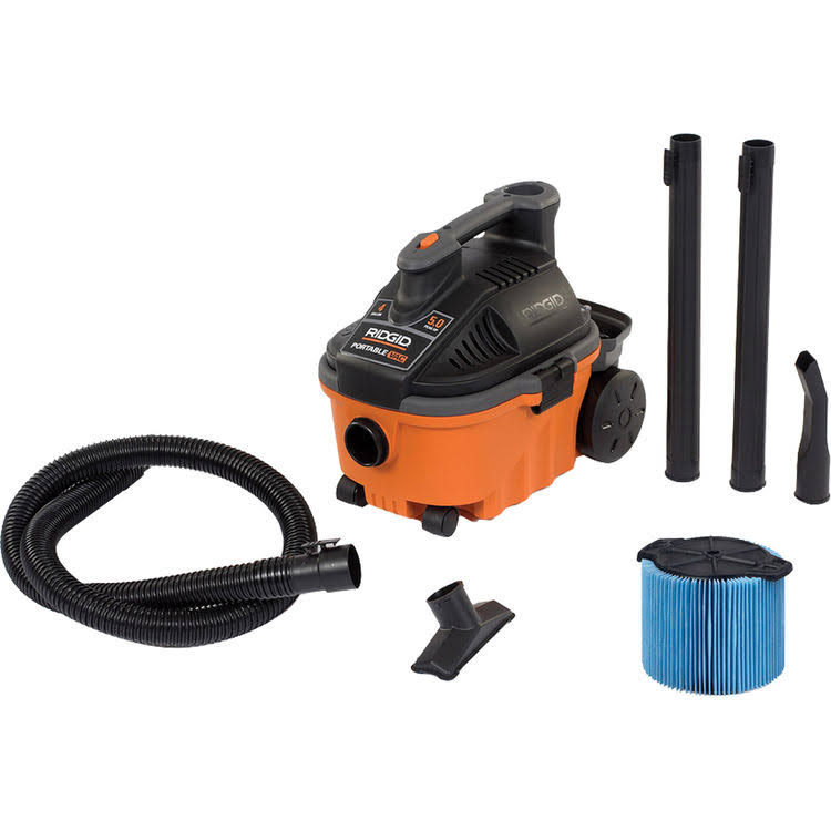 Ridgid WD4070 4 gal. 5.0-Peak HP Portable Wet Dry VAC