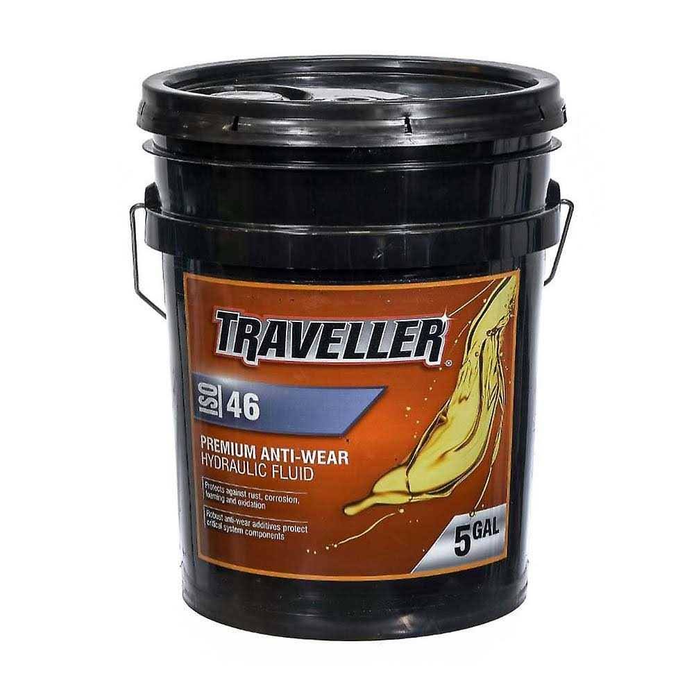 Traveller T806325 ISO 46 Premium Anti-wear Fluid Hydraulic Oil - 5 Gallon-Instock