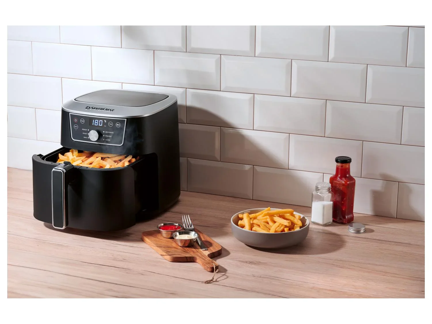 SILVERCREST Friteuse  air chaud Premium 6,7L Smart Best SHFS 2150 B1, SOHFS 2150 B1