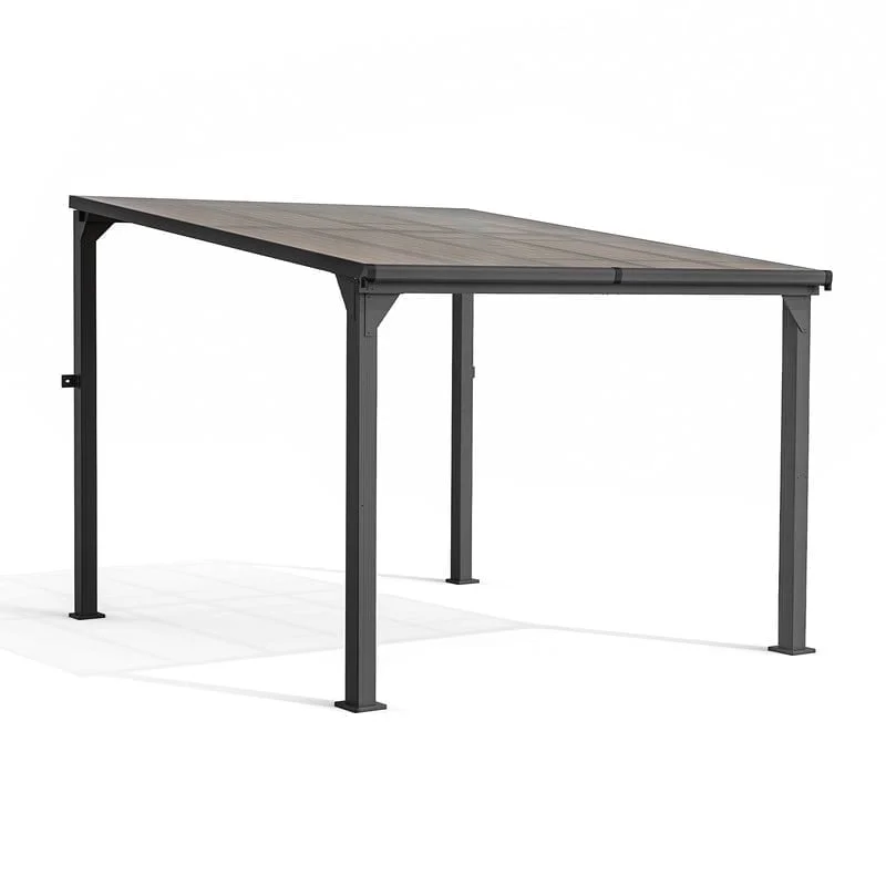 10 ft.��10 ft. Hardtop Outdoor Gazebo Pergola Aluminum Framed with Sloping Pitched Roof for Garden, Patio(10' x 10') - Image 2
