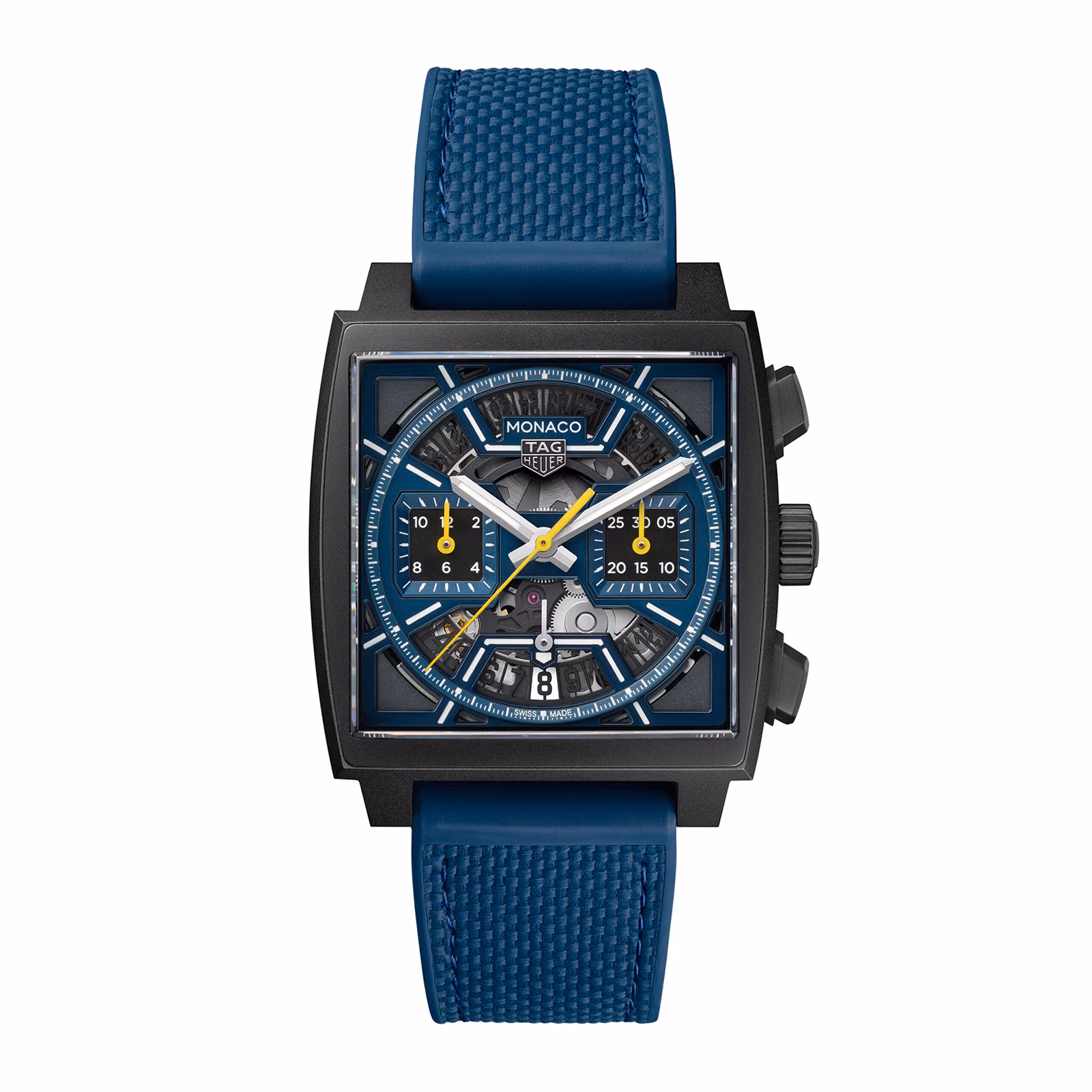 【Super Clone】TAG Heuer Monaco Skeleton 39mm Mens Watch Blue CBL2188.FT6261