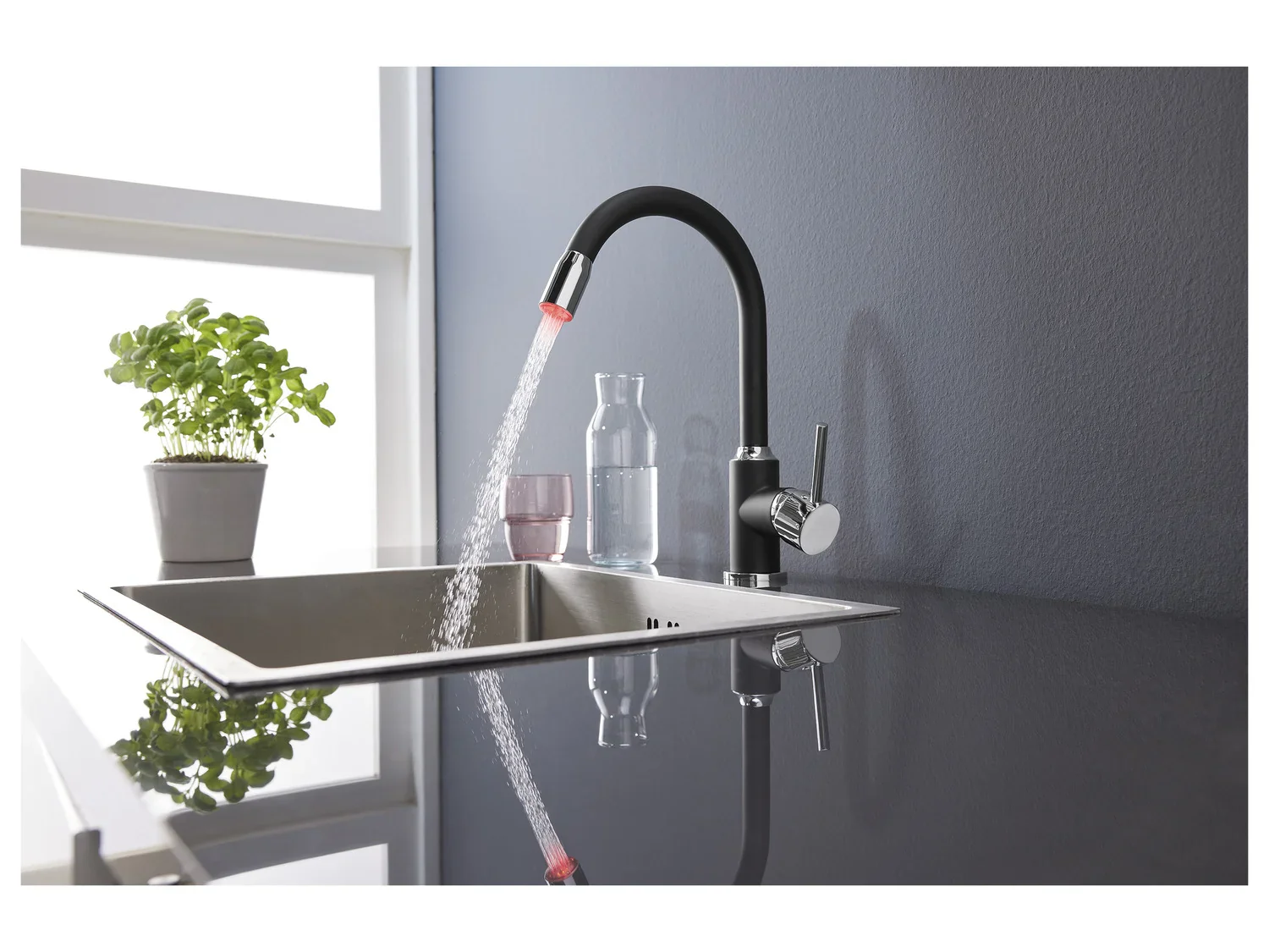 LIVARNO home Mitigeur robinet dvier  LED