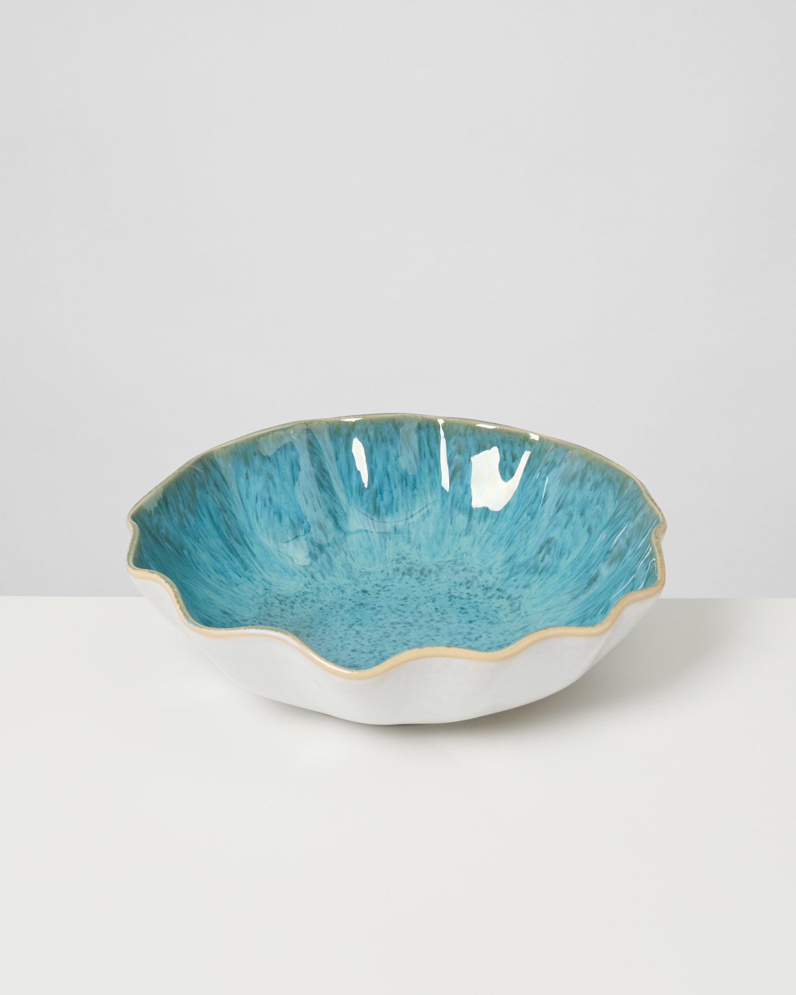 AREIA - PASTA PLATE SHELL AQUA