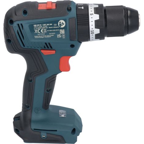 Bosch Professional – Perceuse-visseuse à percussion sans fil 18V – Moteur Brushless – Couple 55Nm pour perçage bois, métal, maçonnerie – Coffret inclus - 18V-55 — vue 5