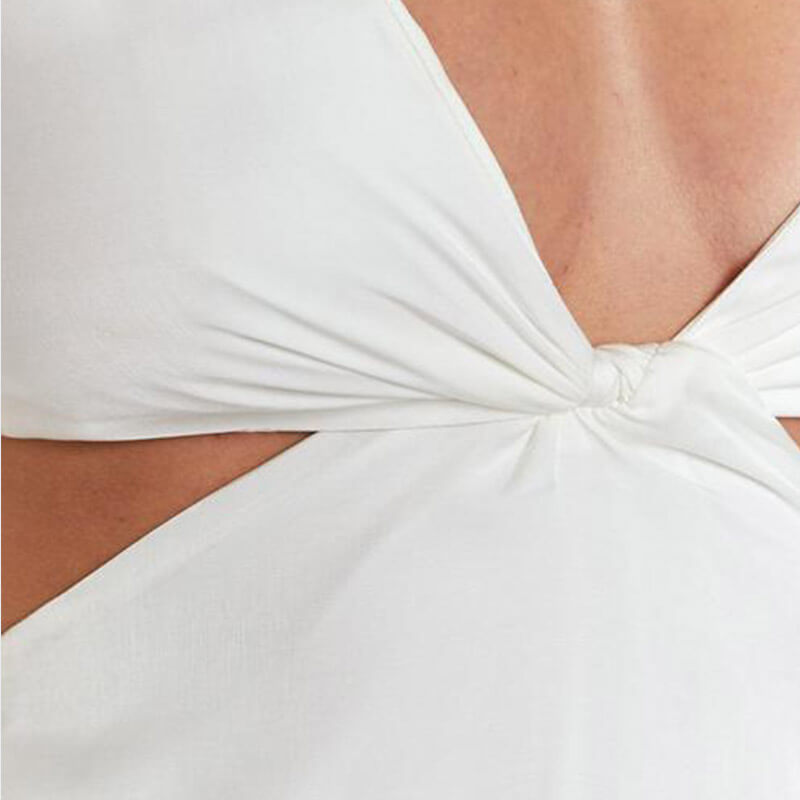 Robe sexy sans taille et décolleté en V pour femme