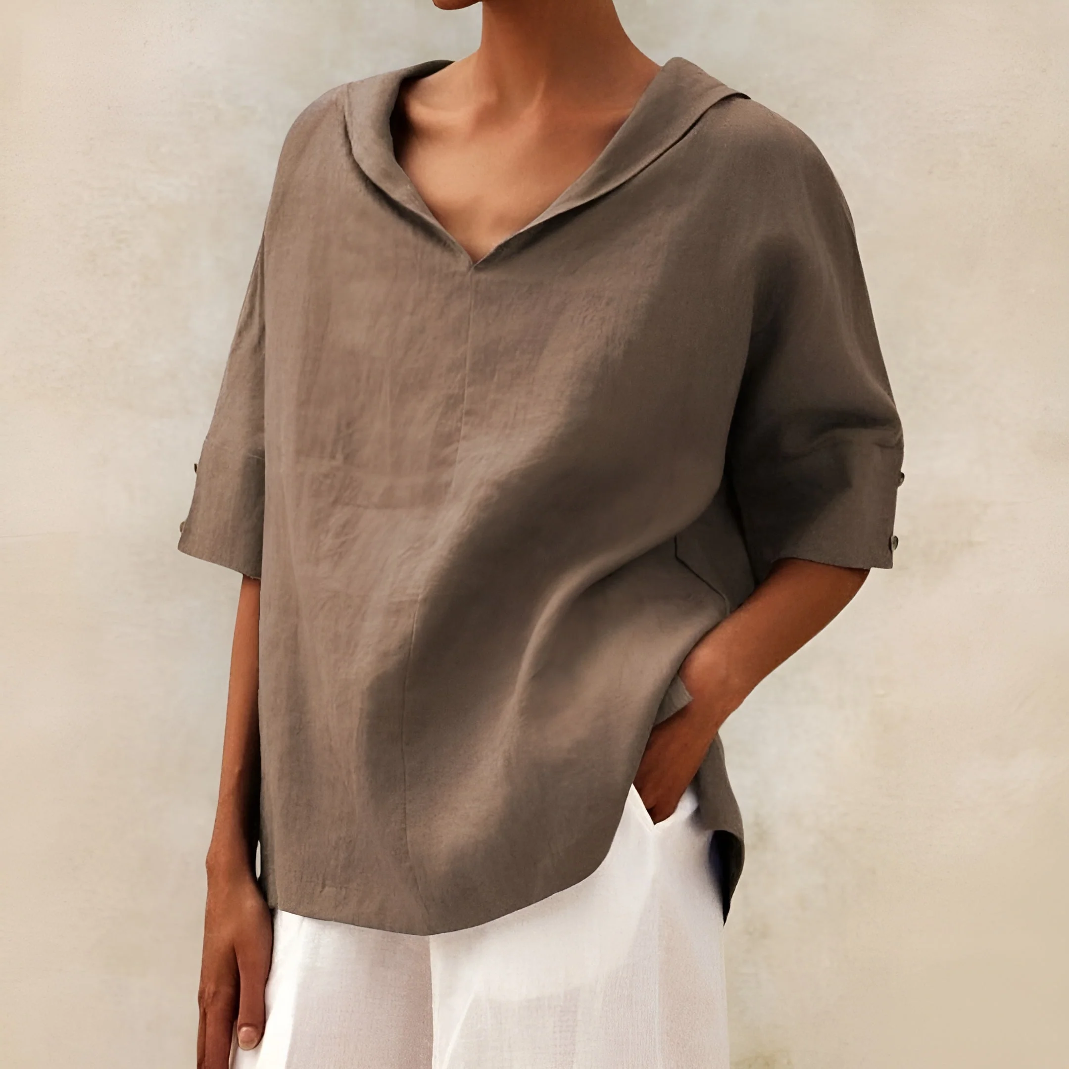 Lyndzi - Blouse Légère Élégante