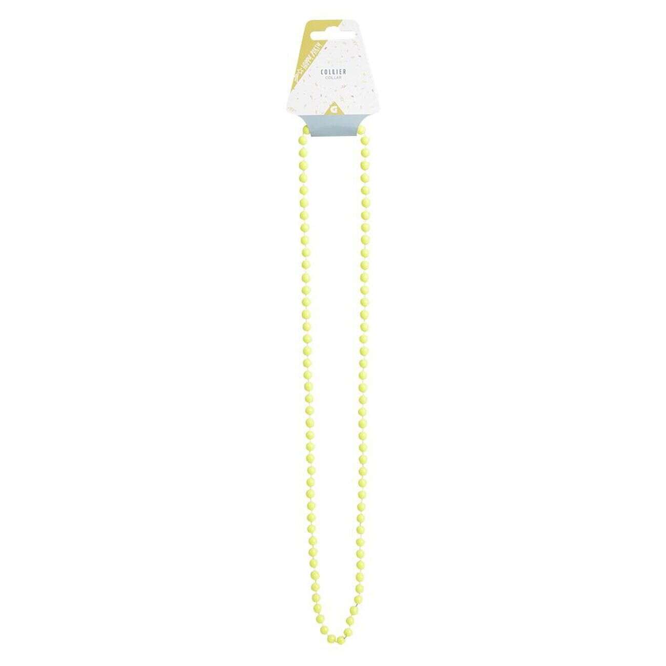 Collier perle flashy L84cm - 4 modèles