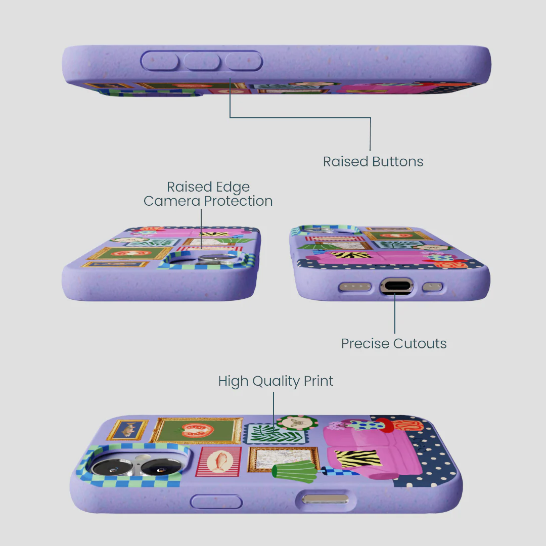 Lavender Homebody iPhone 16 Case