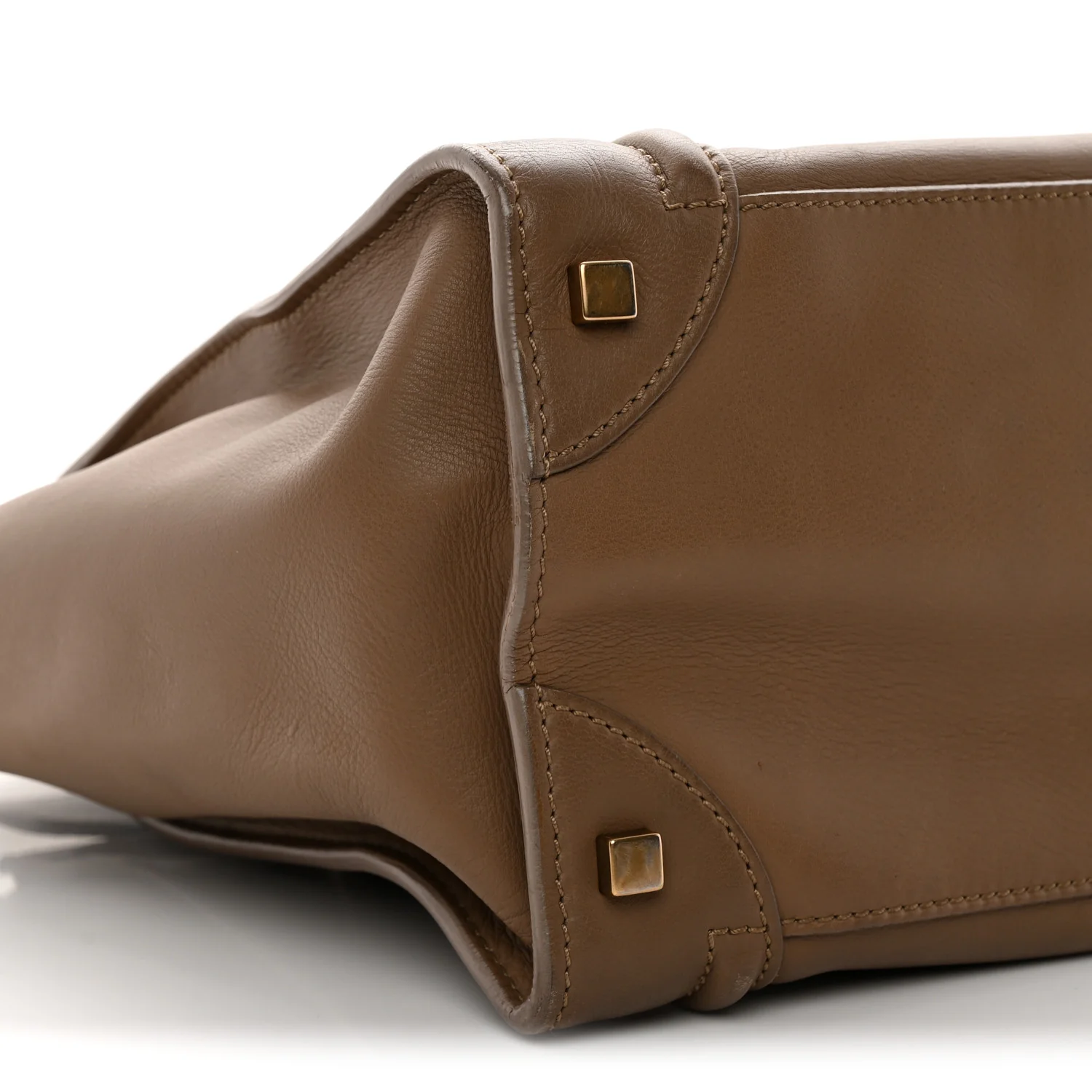 Smooth Calfskin Mini Luggage Camel
