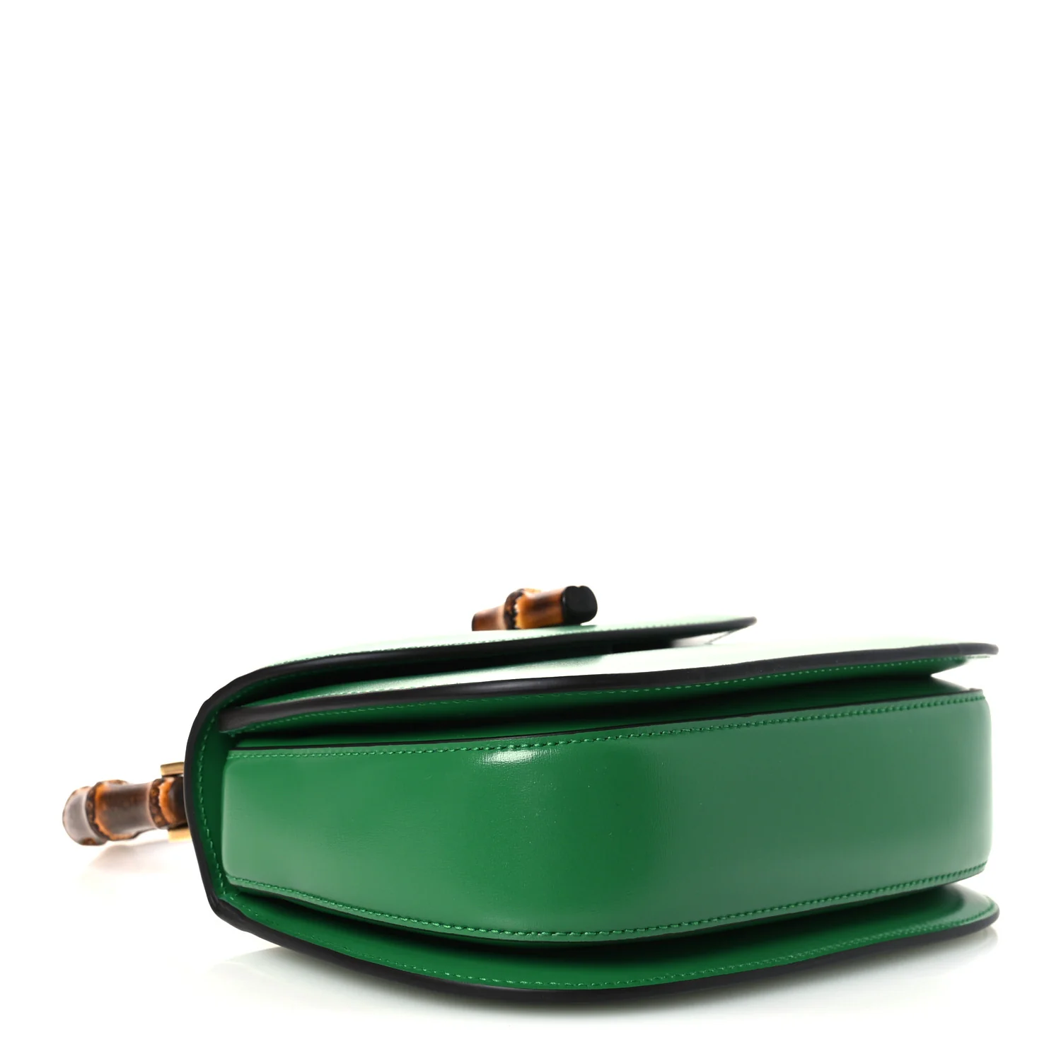 Boarded Dyana Lux Calfskin Web Small Bamboo 1947 Top Handle Bag Spring Green