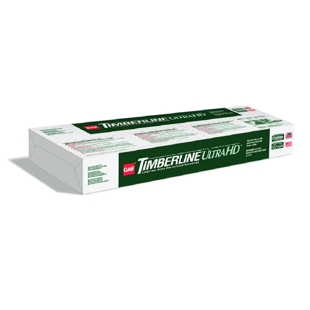 GAF Timberline Ultra HD (UHDZ) Charcoal Architectural Asphalt Roof Shingles, 25 sq ft per Bundle (4 Bundles per Square)