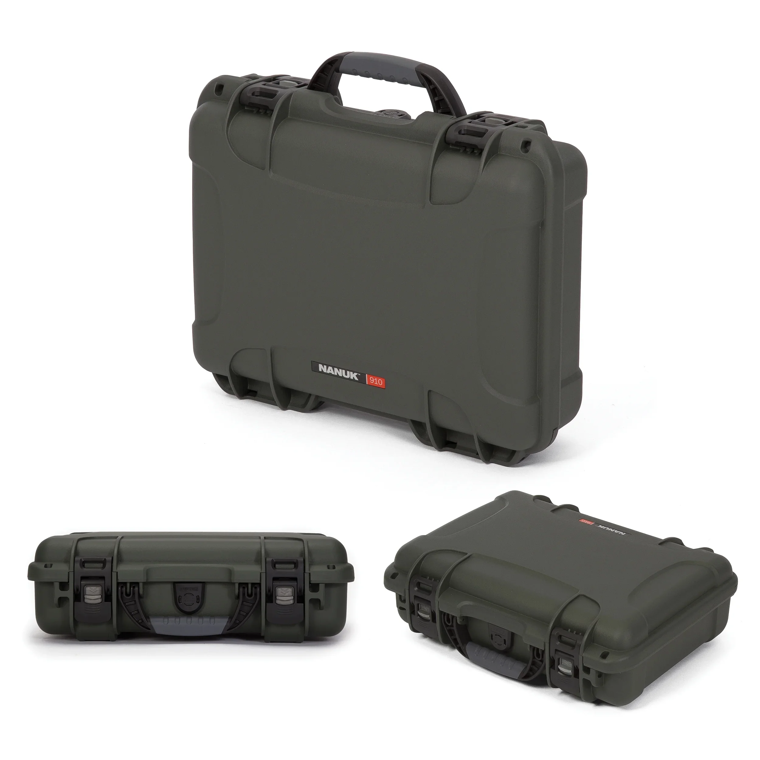 Nanuk 910 Professional Gun Case, Military Approved, Waterproof and Shockproof - Olive