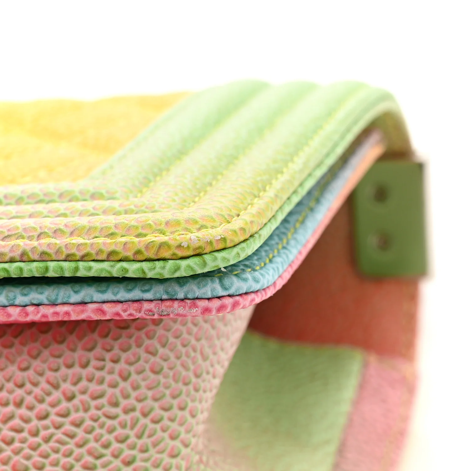 Caviar Quilted Small Cuba Rainbow Boy Flap  Multicolor