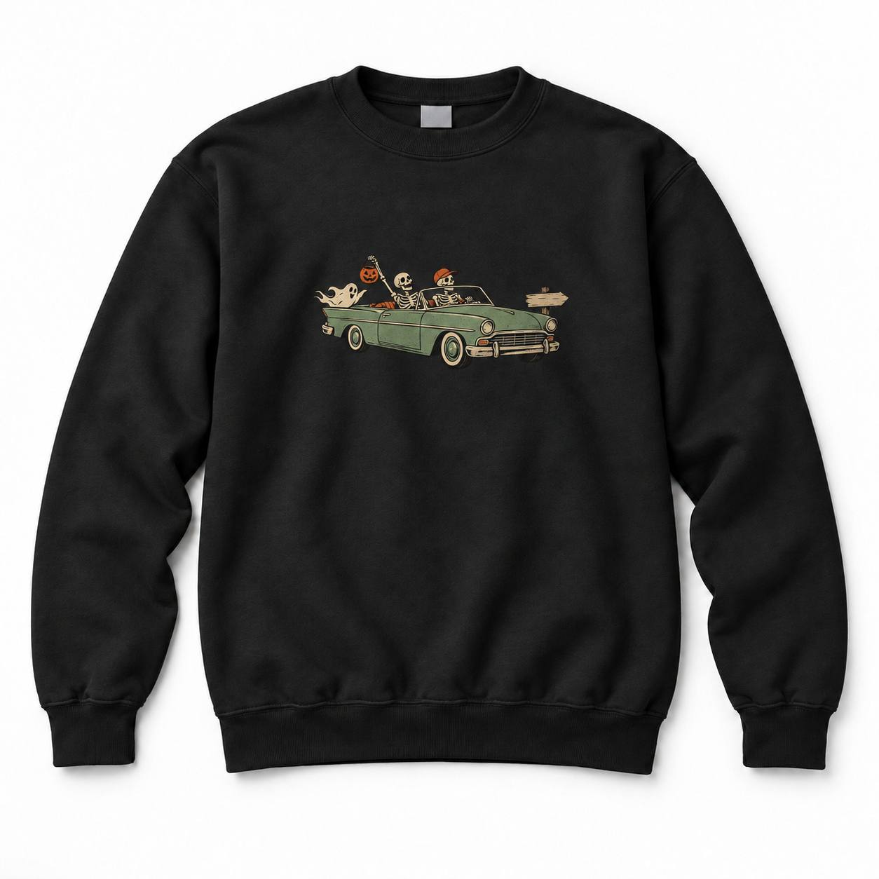 Skeleton Convertible Cruise Crewneck Sweatshirt