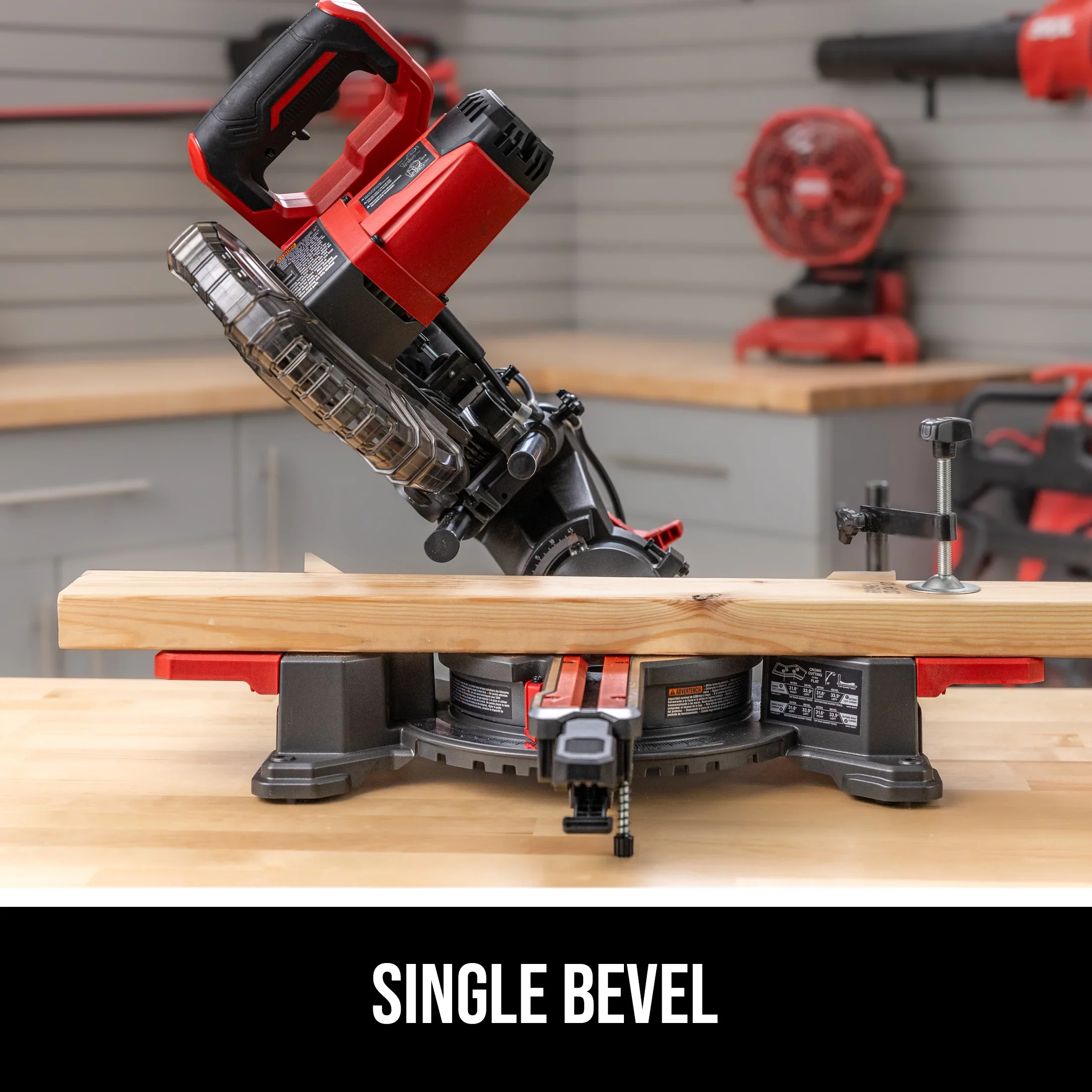 SKIL MS6316-00 10 Amp 7-1/4 Single Bevel Miter Saw with Compact Rail System & LED Shadow Line