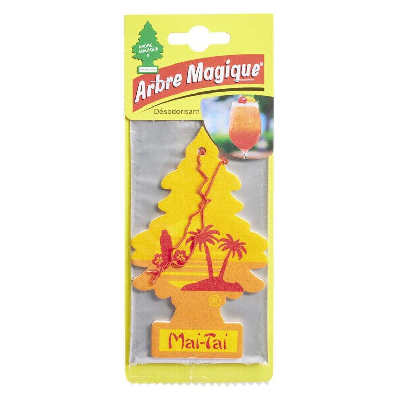 Désodorisant voiture arbre magique senteur Mai-Tai