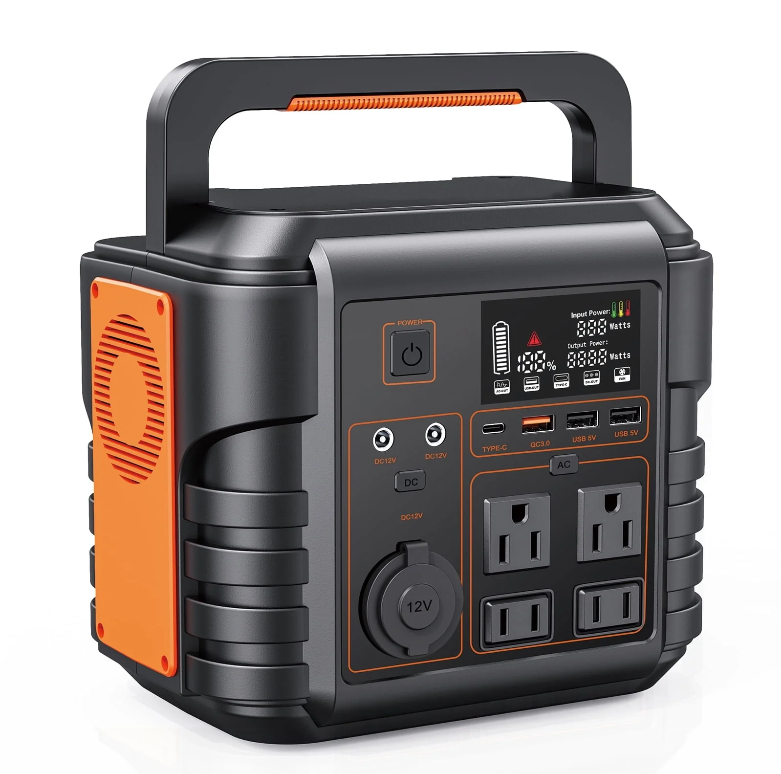 Portable Power Station 300W (Peak 600W), Solar Generator, Backup Battery Supply w/ AC Outlet for Home Blackout, Camping, Travel, CPAP Image 4