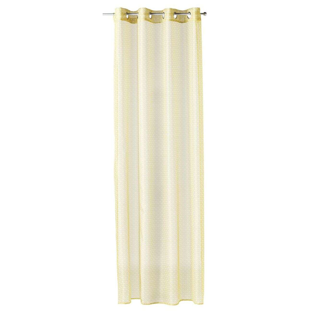 Voilage à oeillets imprimé géométrique 140x240cm