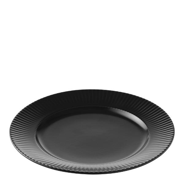 Groovy tallerken 21 cm steintøy svart