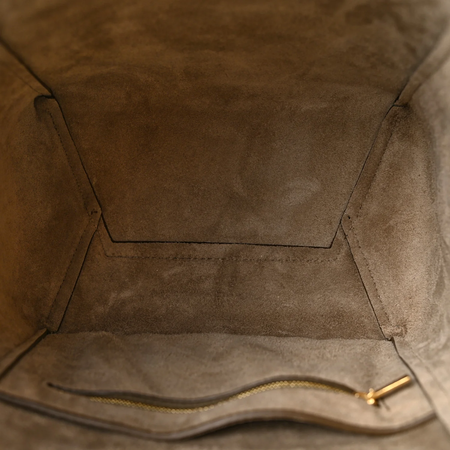 Soft Grained Calfskin Small Sangle Bucket Bag Taupe