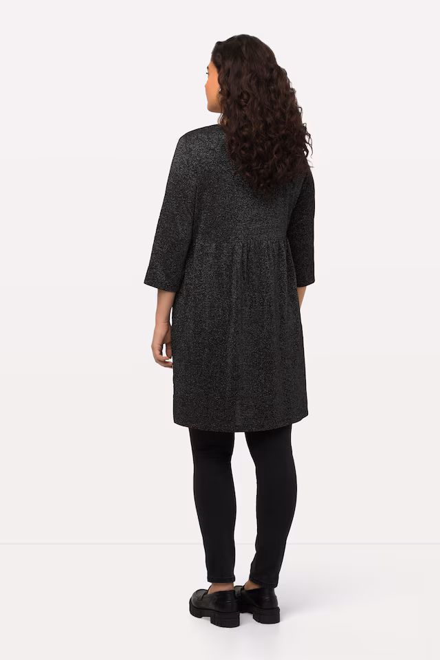 Metallic Sparkle Empire Knit Tunic