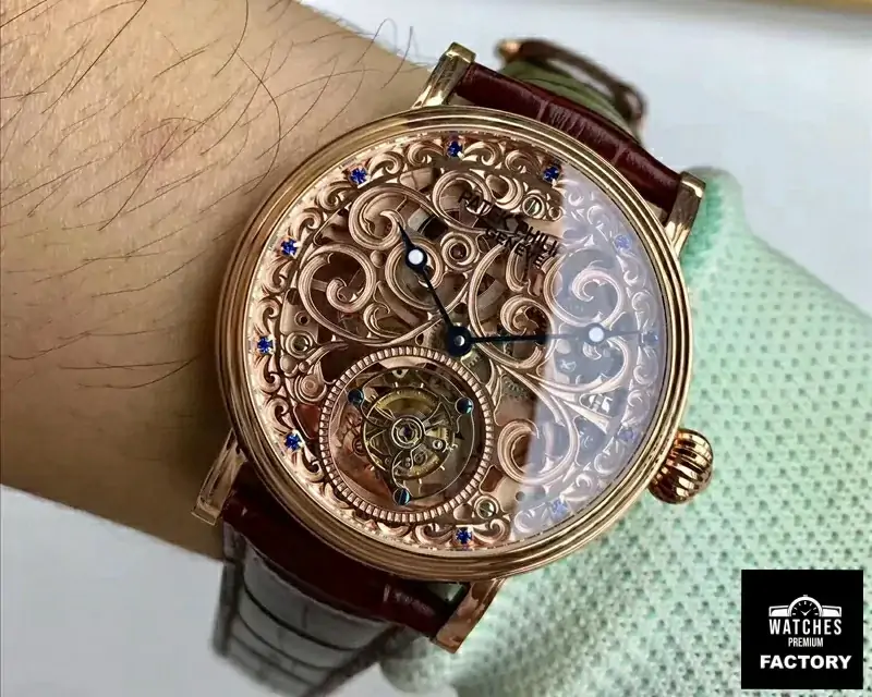 Patek Philippe Tourbillon Rose Gold Skeleton Dial