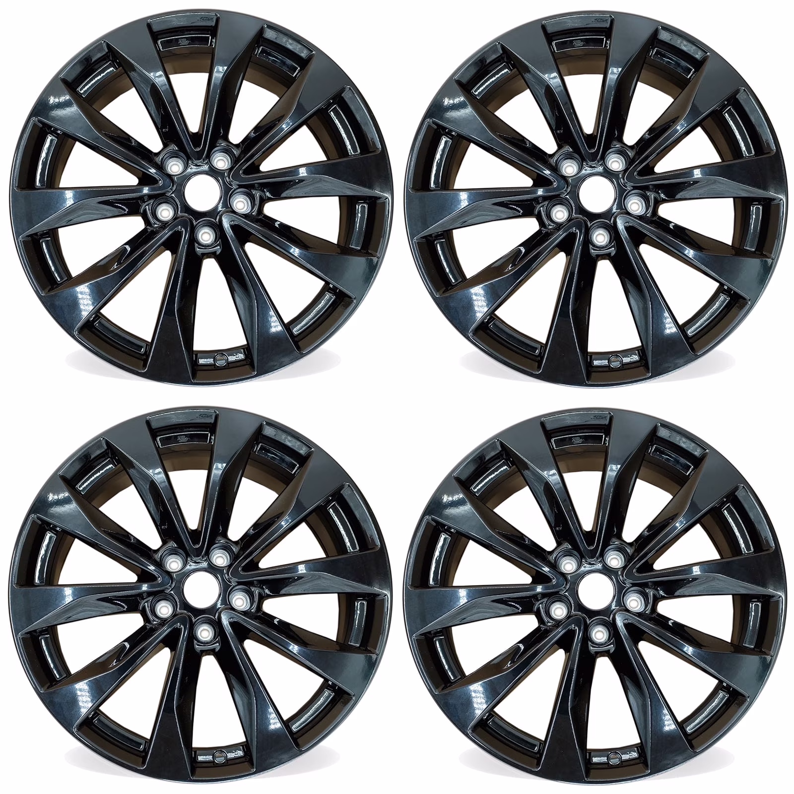 19�� Set of 4 19x8 5 Gloss Black Wheels for Nissan Maxima 2016 2018 OE Style Replacement Rim