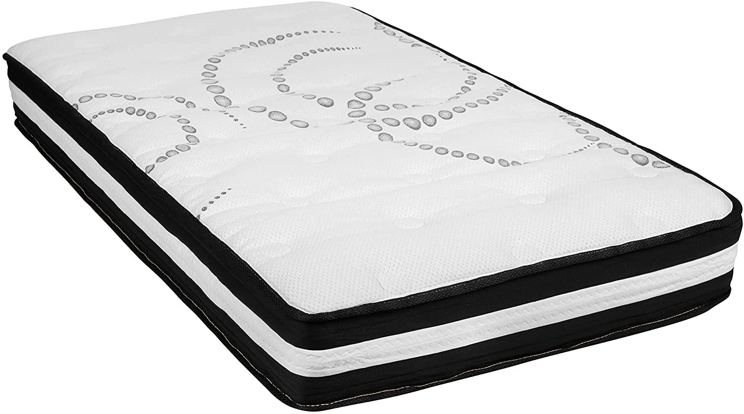 Furniture Capri Comfortable Sleep 10" Medium Tight Top Hybrid Pocket Spring Mattress, Twin
