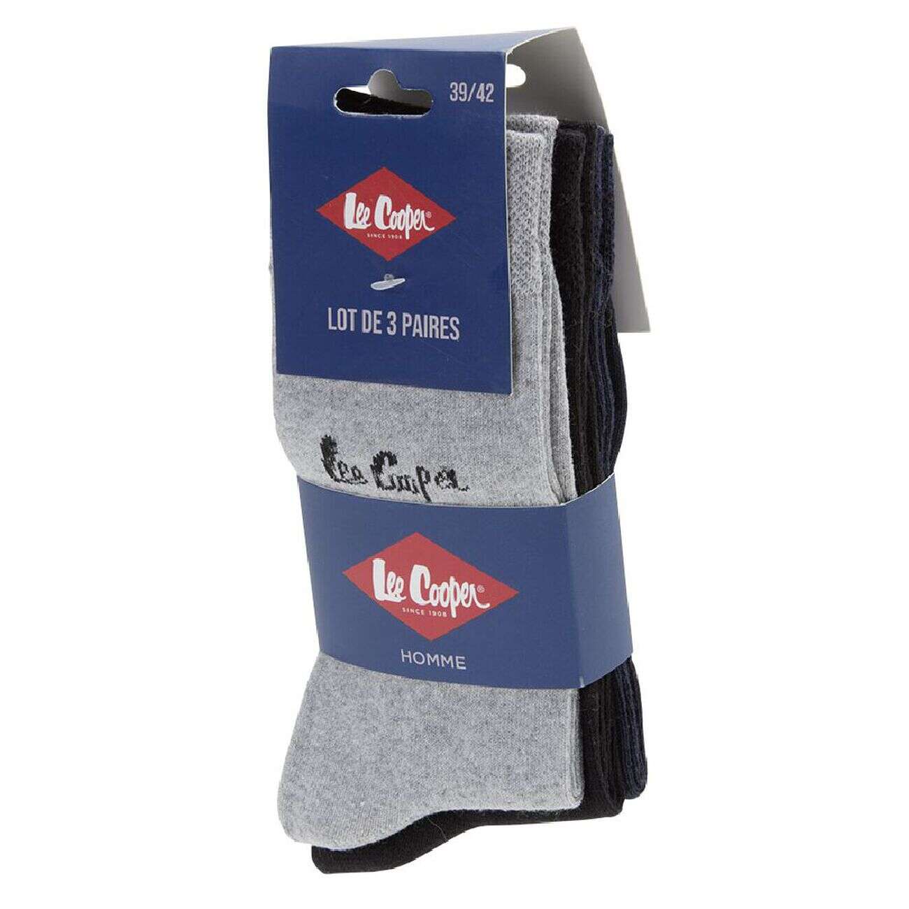 Chaussettes Lee Cooper x3 homme en coton