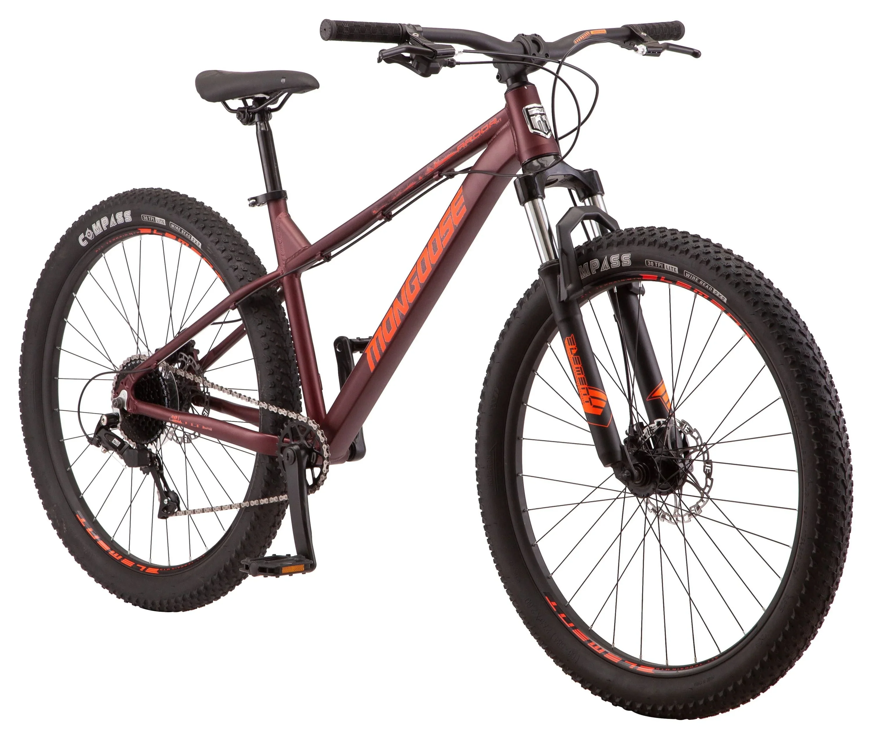 Mongoose 27.5 Ardor Mountain Bike, 7 Speeds, Maroon