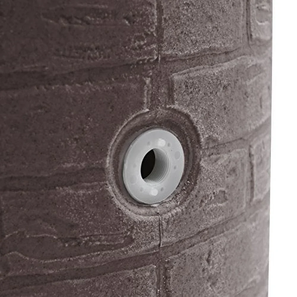 Good Ideas IMP-D50-DAR Impressions Downton Rain Saver Rain Barrel, 50 Gallon, Dark Granite